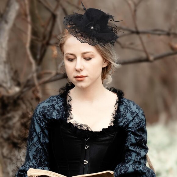 Girls Mini Fascinator 6 Pack Vintage Tea Derby Clip-On Hair Accessories - Picture 2 of 8